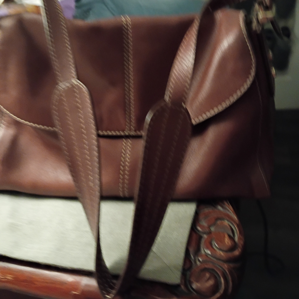 Liz Claiborn Brown Leather Shoulder Bag